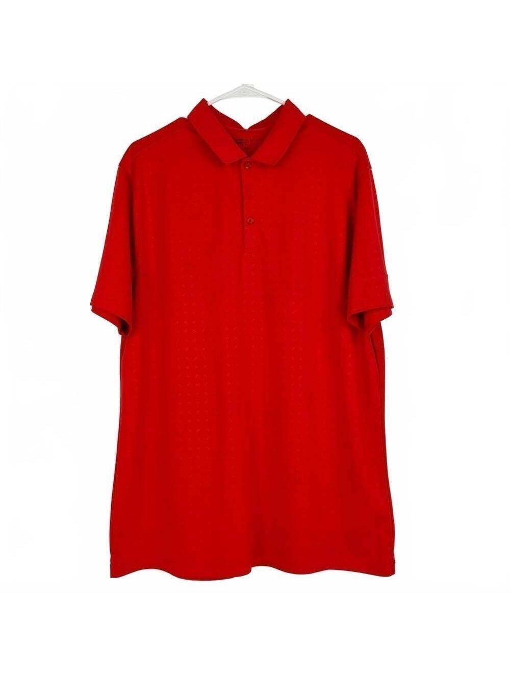 Nike Pro-Golf Standard Fit Red Dri-fit - Polo - Size: XL